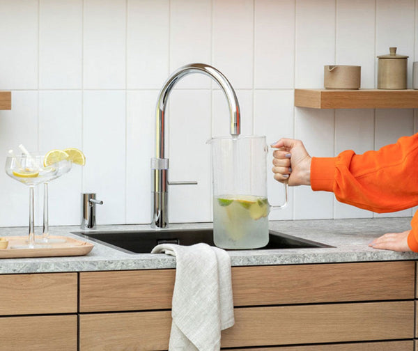 Quooker Fusion Round met COMBI boiler & CUBE reservoir 5-in-1 kraan Chroom 1