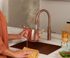 Quooker Fusion Round met COMBI boiler & CUBE reservoir 5-in-1 kraan Rose Copper 1