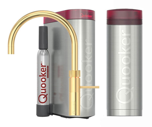 Quooker Fusion Round met PRO3 boiler & CUBE reservoir 5-in-1 kraan Goud 0
