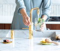 Quooker Fusion Square met COMBI+ boiler & CUBE reservoir 5-in-1 kraan Goud 1