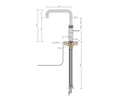 Quooker Fusion Square met COMBI+ boiler & CUBE reservoir 5-in-1 kraan Rose Copper 3