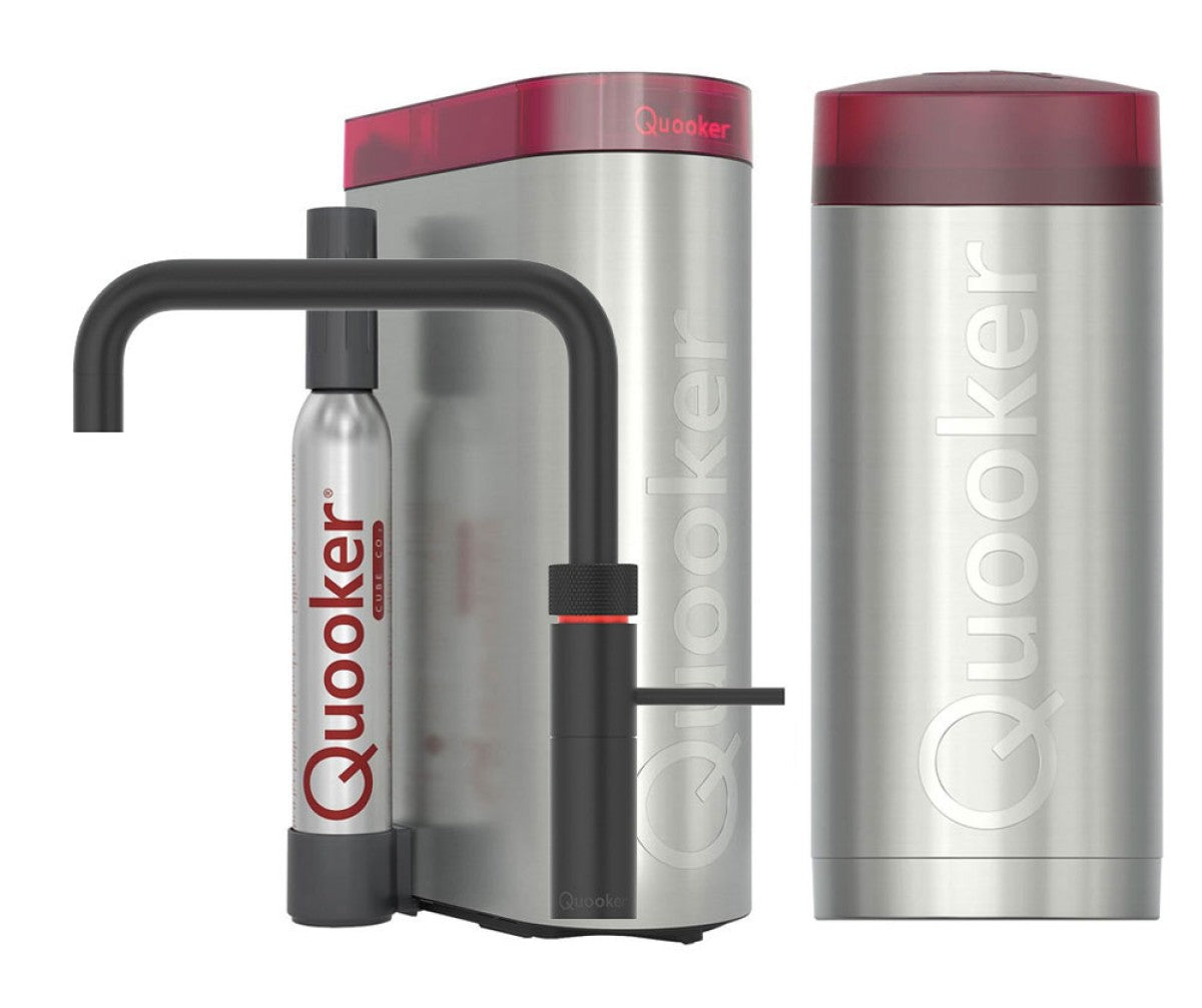 Quooker Fusion Square met COMBI+ boiler & CUBE reservoir 5-in-1 kraan Zwart 0