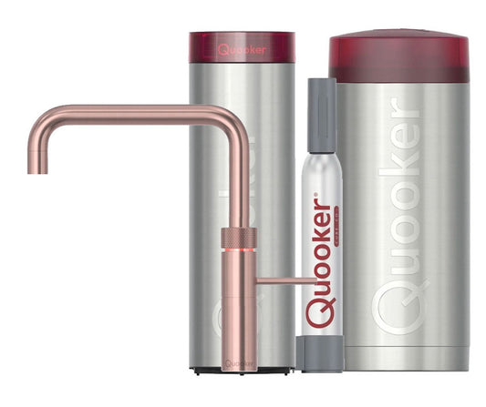 Quooker Fusion Square met COMBI boiler & CUBE reservoir 5-in-1 kraan Rose Copper 0