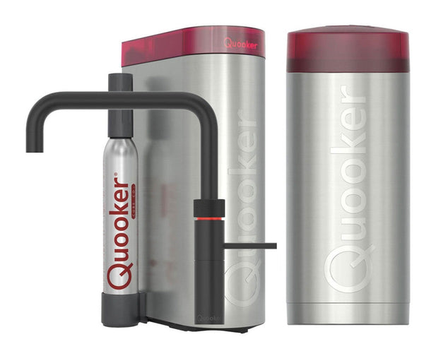 Quooker Fusion Square met COMBI boiler & CUBE reservoir 5-in-1 kraan Zwart 0