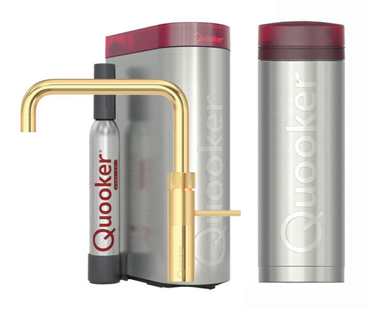Quooker Fusion Square met PRO3 boiler & CUBE reservoir 5-in-1 kraan Goud 0