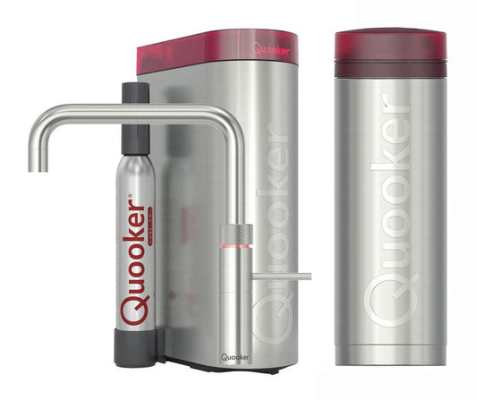 Quooker Fusion Square met PRO3 boiler & CUBE reservoir 5-in-1 kraan RVS 0