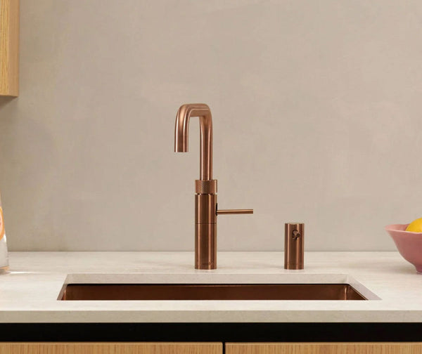 Quooker Fusion Square met PRO3 boiler & CUBE reservoir 5-in-1 kraan Rose Copper 2
