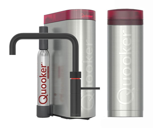 Quooker Fusion Square met PRO3 boiler & CUBE reservoir 5-in-1 kraan Zwart 0