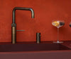 Quooker Fusion Vierkant met COMBI+ boiler & CUBE reservoir 5-in-1 kraan Messing Patina 2