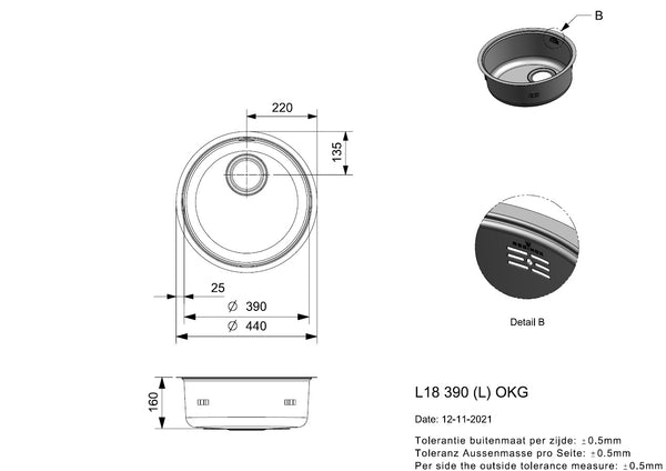 Reginox L18 390 (L) OKG