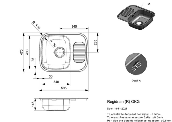 Reginox Regidrain (R) OKG