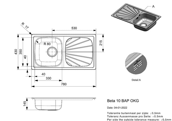 Reginox Beta 10 BAP OKG