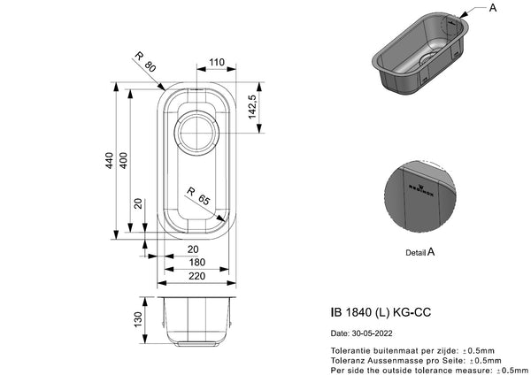 Reginox IB 1840 (L) KG-CC