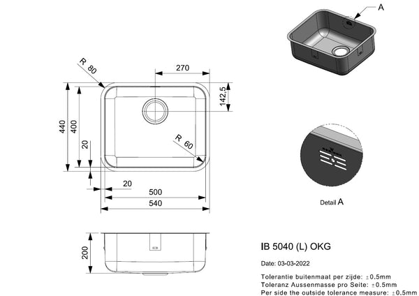 Reginox IB 5040 (L) OKG