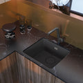 Deante Silia Keukenkraan Gun metal, met uittrekbare uitloop