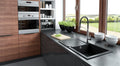 Deante Gerbera Keukenkraan Black Chroom, met uittrekbare uitloop