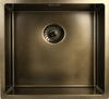 Caressi CAPP40R10MP Messing Patina Spoelbak 40x40 cm – Enkel – Onderbouw, Vlakbouw en Opbouw