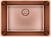 Caressi CAPPMX50R20CO Copper Spoelbak 50x40 cm – Op-, Onder- en Vlakbouw