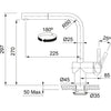 Franke Atlas Neo Sensor uittrekbaar 115.0625.527 Industrial Black Keukenkraan