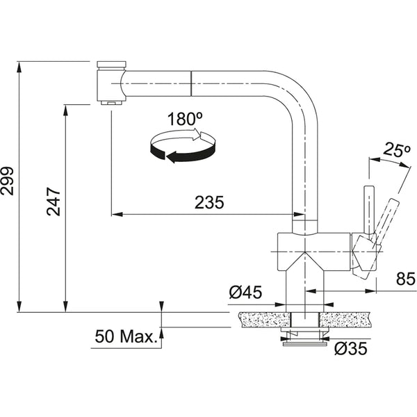 Franke Atlas Neo Sensor 115.0625.524 RVS Keukenkraan