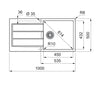 Franke S2D 611-100 Spoelbakken Carbon black 143.0634.480