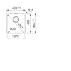 Franke MRG 210/110-37 Spoelbakken onyx 1350667702