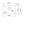 Franke MRG 210/110-62 Spoelbakken onyx 1350667659