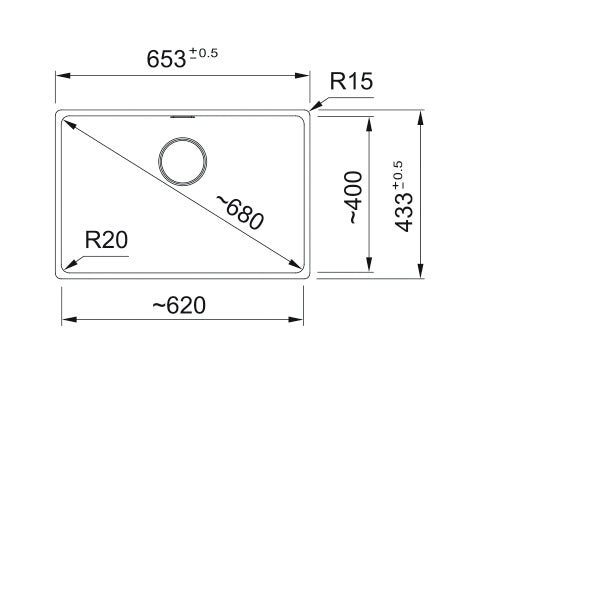 Franke MRG 210/110-62 Spoelbakken onyx 1350667659