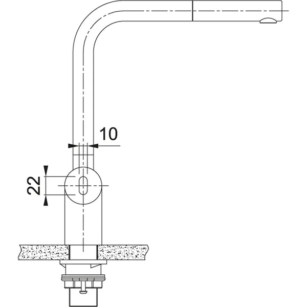 Franke Atlas Neo Sensor uittrekbaar 115.0625.527 Industrial Black Keukenkraan