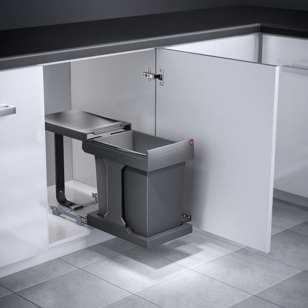 Hailo Solo-Automatic - 20 liter Hailo Donkergrijs Voor draaideurkasten