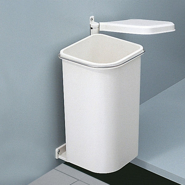 Hailo Pico - 5 liter Universele afvalemmer Hailo Wit Voor draaideurkasten