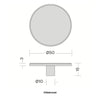 Quooker® Afdekplaat Zwart