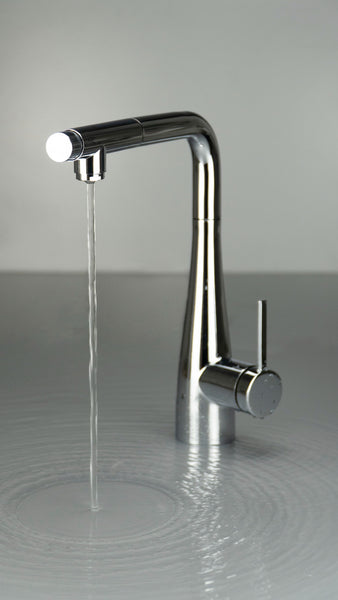 Deante ERIDAN 075M Keukenkraan met Uittrekbare Uitloop & Aansluiting voor Waterfilter – Chroom