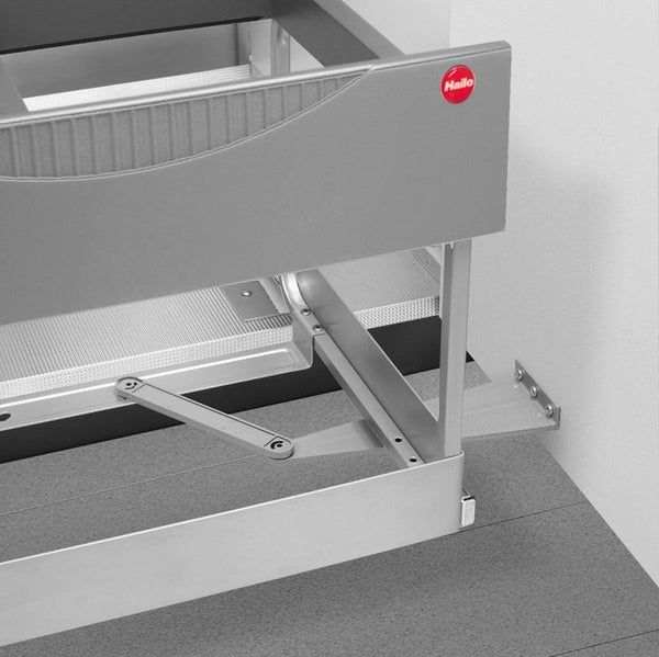 Hailo Tandem-S-Plus-Automatic - 30 liter Hailo Grijs/Zilver Voor draaideurkasten