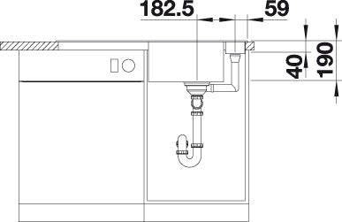 BLANCO AXIA III 5 S spoelbak Graniet zwart 525845