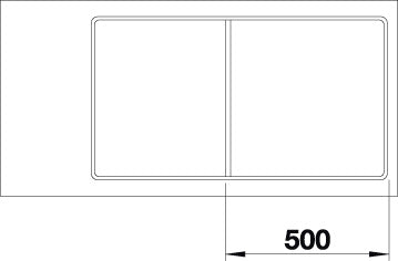 BLANCO AXIA III 5 S-F spoelbak Graniet antraciet 523225