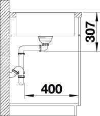 BLANCO AXIA III 5 S-F spoelbak Graniet antraciet 523225