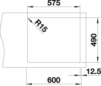 BLANCO ANDANO 340/180-IF/A Spoelbak RVS 525247