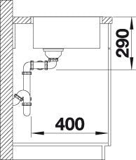 BLANCO ANDANO 340/340-IF Spoelbak RVS 522981