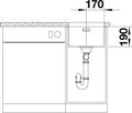 BLANCO ANDANO 340-U Spoelbak RVS 522955