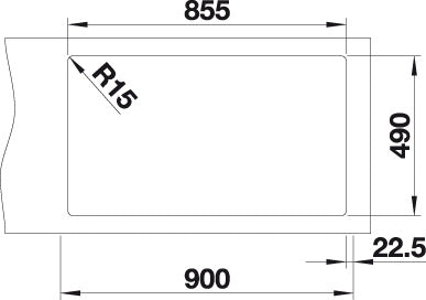 BLANCO ANDANO 400/400-IF/A Spoelbak RVS 525249