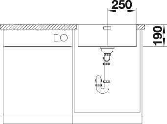 BLANCO ANDANO 500-IF Spoelbak RVS 522965