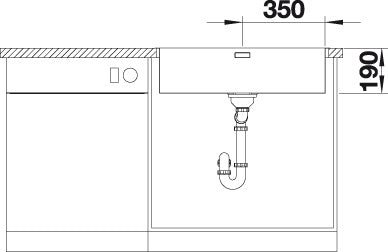 BLANCO ANDANO 700-IF/A Spoelbak RVS 525246