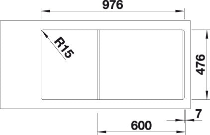 BLANCO ANDANO XL 6 S-IF spoelbak RVS 523000