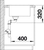 BLANCO ANDANO XL 6 S-IF Compact spoelbak RVS 523001