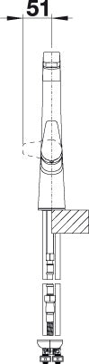 BLANCO AVONA-S keukenkraan messing chroom 521277