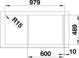 BLANCO AXIS III 6 S-IF Edition spoelbak RVS 522107