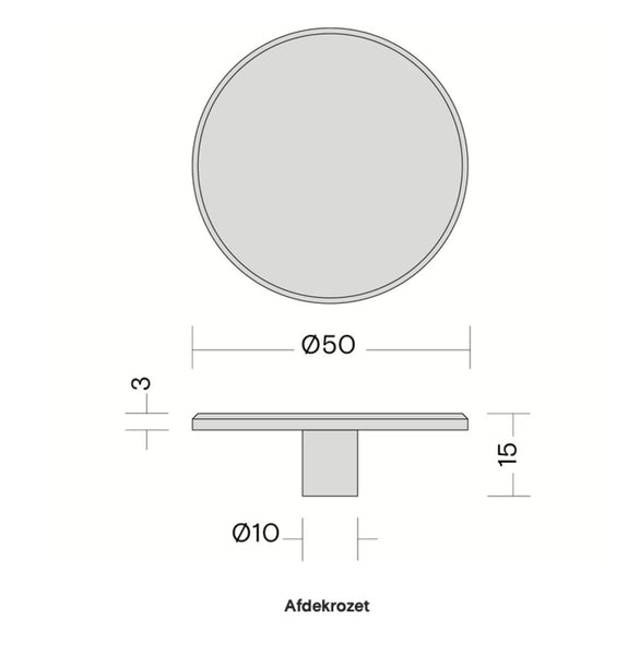 Quooker® Afdekplaat Messing Patina