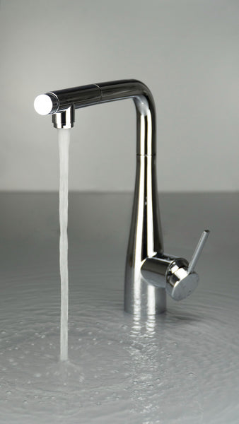 Deante ERIDAN 075M Keukenkraan met Uittrekbare Uitloop & Aansluiting voor Waterfilter – Chroom