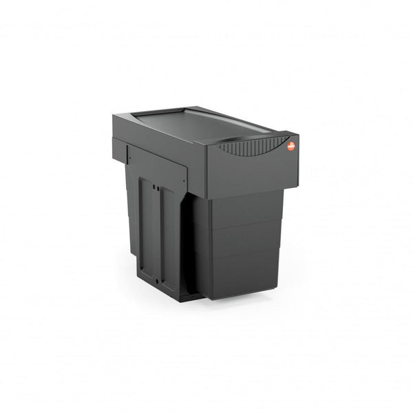 Hailo Tandem Voluittrek - 30 liter Hailo Zwart / Black Voor draaideurkasten